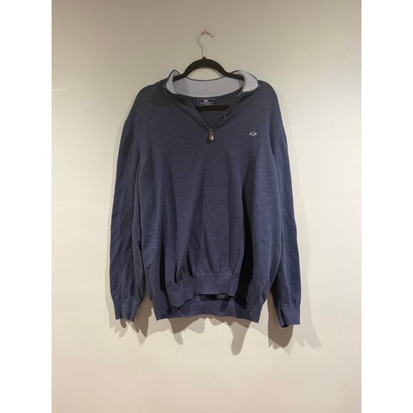 Vineyard Vines Other - Vineyard Vines Men’s 1/4 Zip Pullover – Size XL, Navy Blue Whale Logo Cotton